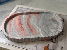 Load image into Gallery viewer, Scalloped Edge Oval Trinket Tray