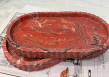 Load image into Gallery viewer, Scalloped Edge Oval Trinket Tray