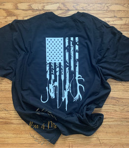 Hunting and Fishing Flag T-Shirt