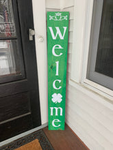 Load image into Gallery viewer, Double Sided Valentine’s and St. Patrick’s Day Porch Sig