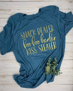 Snack Stealer, Boo Boo Healer, Kiss Stealer T-shirt