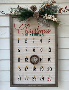 Christmas Countdown Wall Decor
