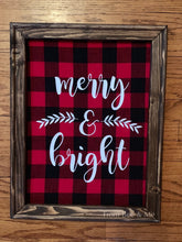 Load image into Gallery viewer, Merry and Bright Sign